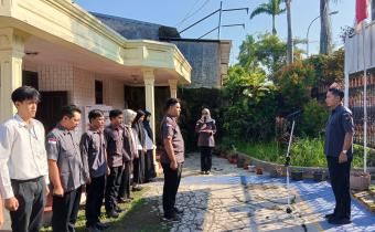 Bawaslu Kabupaten Tegal Gelar Apel Rutin Senin Pagi