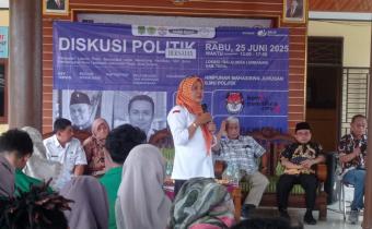 Bawaslu Kabupaten Tegal Hadiri Diskusi Politik di Desa Lembasari
