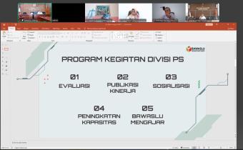 Bawaslu Kabupaten Tegal Ikuti Rapat Rencana Kegiatan Semester II Divisi Penyelesaian Sengketa se-Jawa Tengah