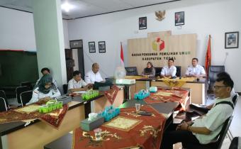 Bawaslu Kab.Tegal adakan Diskusi Hukum Penyusunan Daftar Inventarisasi Masalah Perbawaslu Nomor 2 Tahun 2020