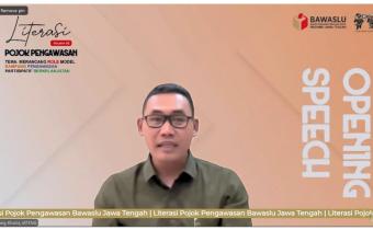 Bawaslu Kabupaten Tegal mengikuti kegiatan Literasi Pojok Pengawasan 