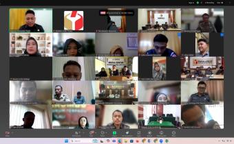 Penguatan Fungsi Kesekretariatan, Bawaslu Kabupaten Tegal Hadiri Monitoring dan Evaluasi Provinsi