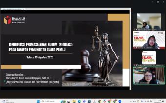 Bawaslu Jateng Bahas Masalah Hukum dan Tantangan Pemungutan Suara dalam Forum Selasa Menyapa