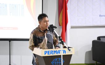 Kepala Sekretariat Bawaslu Kabupaten Tegal Bacakan Laporan Panitia Kegiatan Penguatan Kelembagaan