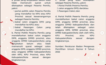 Para Pihak yang Berhak Ajukan Permohonan Penyelesaian Sengketa Proses Pemilu