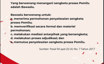 Kewenangan Bawaslu dalam Menangani Sengketa Proses Pemilu