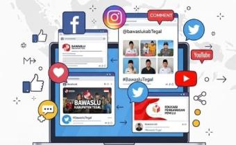 Bawaslu Kabupaten Tegal Hadir di 7 Platform Media Sosial untuk Dekat dengan Masyarakat