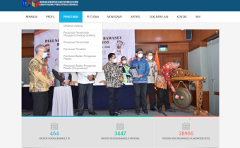 Fitur Utama Jaringan Dokumentasi dan Informasi Hukum (JDIH) Bawaslu