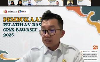 Bawaslu Kabupaten Tegal Ikuti Pembukaan Latsar CPNS Bawaslu Tahun 2025