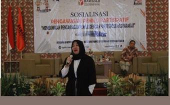 Bawaslu Kabupaten Tegal Gelar Sosialisasi Pengawasan Pemilu Partisipatif dengan Tema "Membumikan Pengawasan Pemilu dengan Partisipasi Masyarakat".