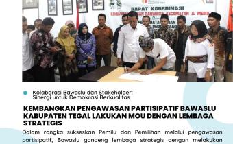 Bawaslu Lakukan MOU Dengan Beberapa Lembaga Strategis Untuk Penguatan Pengawasan Pemilu dan Pilkada.