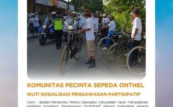 Komunitas Pecinta Sepeda Onthel Ikuti Sosialisasi Pengawasan Partisipatif Pemilu