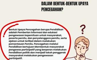 Pendidikan Pengawasan Pemilu: Upaya Strategis Cegah Pelanggaran dan Sengketa Proses Pemilu