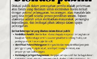 Gelar Diskusi Publik, Ajak Masyarakat Awasi Pemilu Bersama