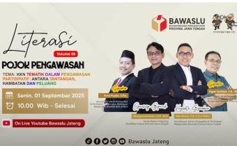 Bawaslu Kabupaten Tegal Perkuat Literasi Demokrasi Lewat Pojok Pengawasan Vol. 05