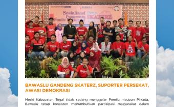 Bawaslu Gandeng Skaterz, Suporter Persekat Awasi Demokrasi
