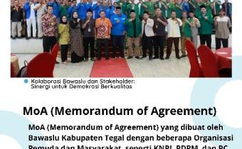 MOA Bawaslu Kab Tegal dengan OKP: Sinergi Awasi Pemilu  