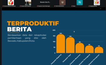 Bawaslu Kabupaten Tegal Raih Penghargaan dalam Rapat Evaluasi Publikasi Kehumasan