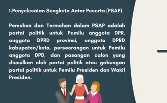 Dua Jenis Subjek dalam Penyelesaian Sengketa Proses Pemilu