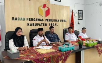 Bawaslu Kabupaten Tegal Gelar Rapat Pleno Bahas Persiapan Penguatan Kelembagaan Jilid 2