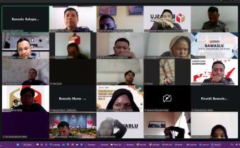 Bawaslu Kabupaten Tegal Ikuti Kegiatan Standar Mutu Data IKP Tingkat Nasional