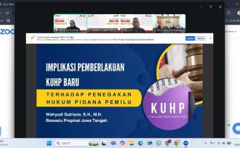 Bawaslu Kabupaten Tegal Kaji Implikasi KUHP Nasional Terhadap Pidana Pemilu dalam Giat ‘Selasa Menyapa’