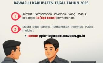 Bawaslu Kabupaten Tegal Berikan Pelayanan Informasi Publik Sepanjang Tahun 2025