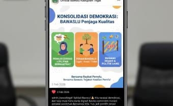 Edukasi Lewat Digital, Bawaslu Kabupaten Tegal Tegaskan Peran Sebagai Penjaga Kualitas Demokrasi