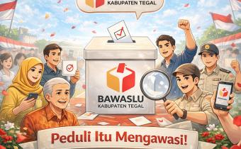 Peduli Itu Mengawasi, Bawaslu Kabupaten Tegal Ajak Masyarakat Aktif Jaga Demokrasi