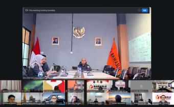 Tingkatkan Profesionalisme, Bawaslu Kabupaten Tegal Ikuti Pembinaan SDM Lewat Zoom Meeting
