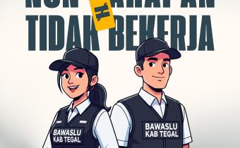 Non Tahapan ≠ Tidak Bekerja! Ini Jurus Bawaslu Kabupaten Tegal Kawal Demokrasi di Masa Tenang