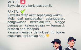 Bawaslu Kabupaten Tegal Tegaskan Peran Pengawasan Berjalan Sepanjang Waktu