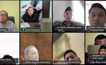 Perkuat Demokrasi Sejak Dini, Bawaslu Kabupaten Tegal Ikuti Konsolidasi Nasional