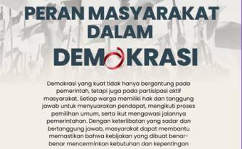 Peran Masyarakat dalam Demokrasi Semakin Ditekankan