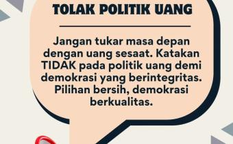 Tolak Politik Uang, Bawaslu Kabupaten Tegal Ajak Masyarakat Jaga Integritas Demokrasi
