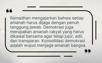 Ramadhan Bukan Sekadar Ibadah! Bawaslu Kabupaten Tegal Tegaskan Demokrasi Adalah Amanah Rakyat yang Wajib Dijaga