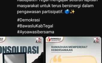 Rajut Kebersamaan Ramadhan, Bawaslu Kabupaten Tegal Perkuat Konsolidasi Demokrasi Lewat Edukasi Masyarakat