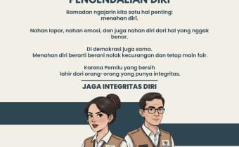 Ramadhan Bukan Cuma Soal Puasa! Bawaslu Kabupaten Tegal Ingatkan Pentingnya Pengendalian Diri Demi Pemilu Bersih