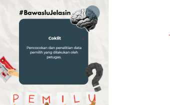 Bawaslu Jelasin: Coklit