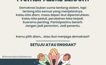 “Tanpa Kamu, Demokrasi Lemah”: Bawaslu Kabupaten Tegal Ajak Masyarakat Aktif Berpartisipasi
