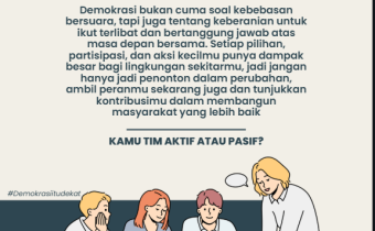 Demokrasi Bukan Sekadar Hak, Tapi Juga Tanggung Jawab Warga