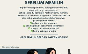 Cek Informasi Sebelum Memilih, Bawaslu Kabupaten Tegal Ajak Masyarakat Jadi Pemilih Cerdas