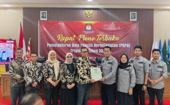 Kawal Akurasi Data Pemilih, Bawaslu Kab.Tegal Hadiri Pleno PDPB Triwulan I 2026