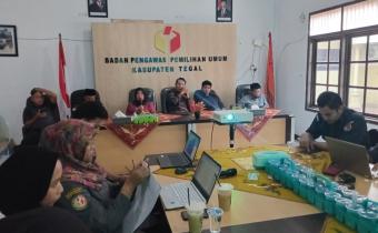 Perkuat Analisa Hukum, Bawaslu Kabupaten Tegal Bedah Kasus TPS 01 Desa Lemah Duwur