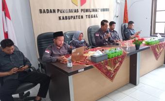 Perkuat Kinerja, Bawaslu Kabupaten Tegal Matangkan Persiapan Bimtek Klarifikasi Pelanggaran