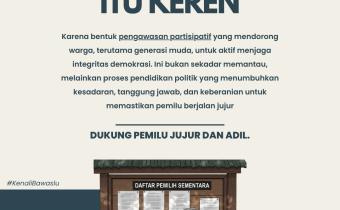 Ngawasin Pemilu Itu Keren: Bawaslu Kabupaten Tegal Ajak Masyarakat Aktif Jaga Demokrasi
