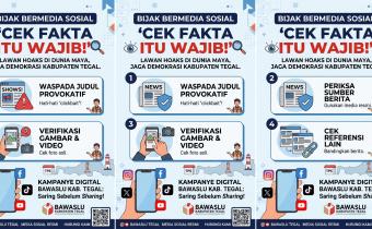 Lawan Hoaks di Dunia Maya, Bawaslu Kabupaten Tegal Tegaskan "Cek Fakta Itu Wajib!"