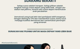 Bawaslu Kabupaten Tegal Ajak Masyarakat Tidak Golput, Suara Rakyat Penentu Masa Depan