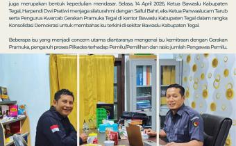 Dari Meja Kopi ke Masa Depan Demokrasi!” — Bawaslu Tegal Bahas Isu Panas dari Akar Rumput hingga Antar Lembaga
