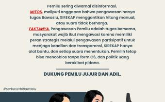 BAWASLU KABUPATEN TEGAL LURUSKAN MITOS PEMILU, AJAK MASYARAKAT LAWAN DISINFORMASI